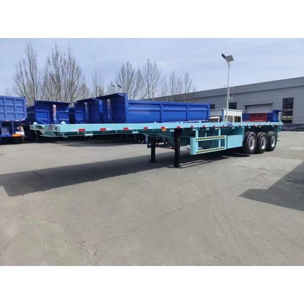 Quality Relay Valve Wabco 2/3/4 Axle 40FT Flatbed Semi Trailer For Heavy Duty Container Transport wholesale