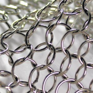 Cheap 2mm Wire Metal Ring Mesh Polish / Electroplating / Anodized Surface for sale