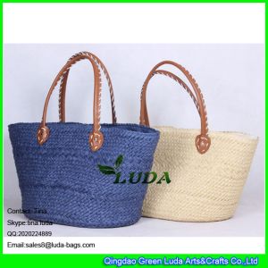China LUDA new handmade straw bag paper string weave straw handbag on sale