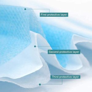 Non-Woven Fabric Flat 3-Ply Layers Breathable Disposable Face Mask Other Color