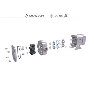 SS316L STUL-25 Rotary lobe Pump with selfpriming fuction for flow regulating