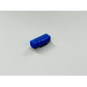 20-Pin IDC Dual-Row Enclosed Male Connector, Pin-Header Type, Exposed 3.2mm,