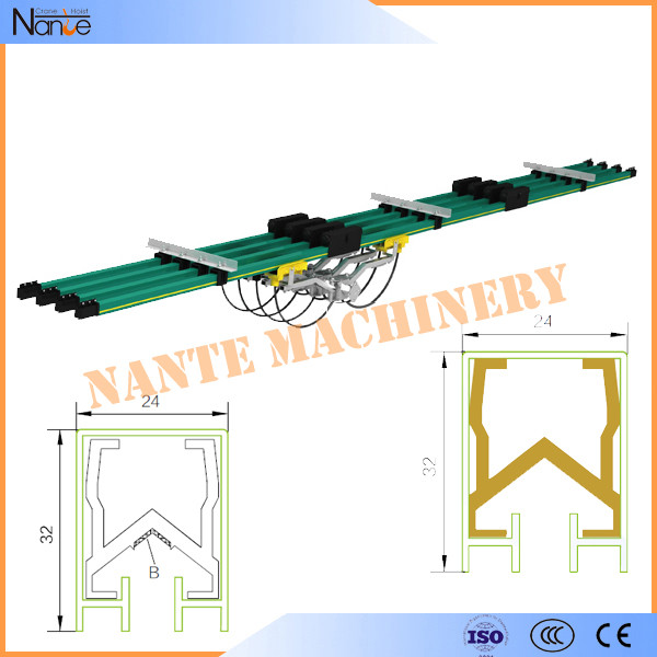 Aluminum / Copper insulated Conductor Bar Crane Bus Bar With CE Certificated JDC