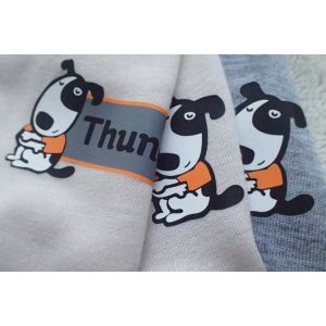 Screen Print Heat Transfer Clothing Labels Custom Iron On Stickers