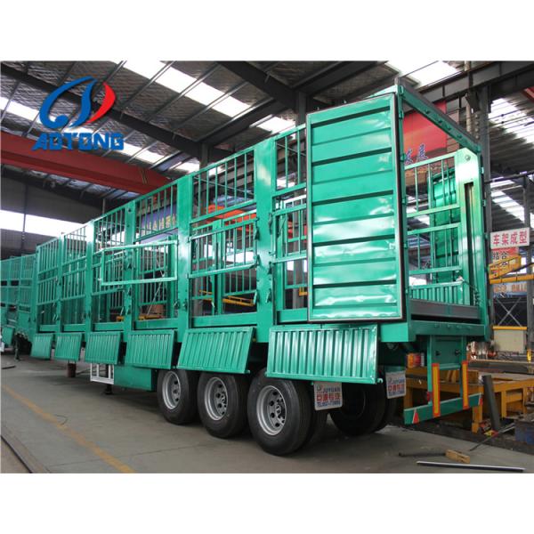 Quality 3 Axles Animal Or Cargo Transport Fence Type Truck Trailers wholesale
