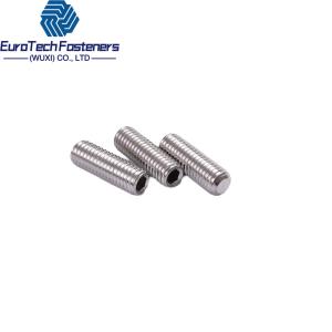 Cheap 4.8/8.8/10.9/12.9 Hexagon Socket Set Screw Din 913 Grub Screw With Flat Point Stainless Steel A2 M4X6 for sale