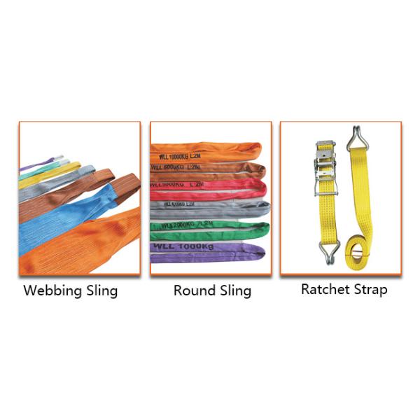 Duplex Eye - Eye Polyester Flat Webbing Sling Flat Woven Industrial Lifting Webbing Sling Belt