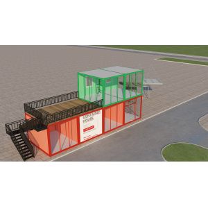 Smart Modular Prefabricated Container Office 20x10''X8.5''