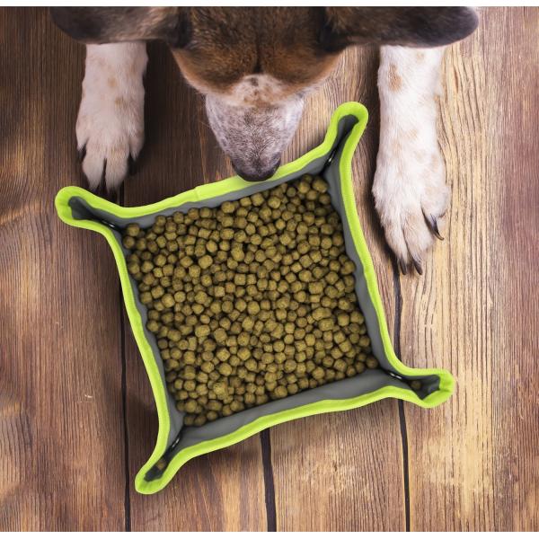 Reflect Light Oxford Cloth Foldable Pet Feeder Bowls Feeding Eating And Drinking Water