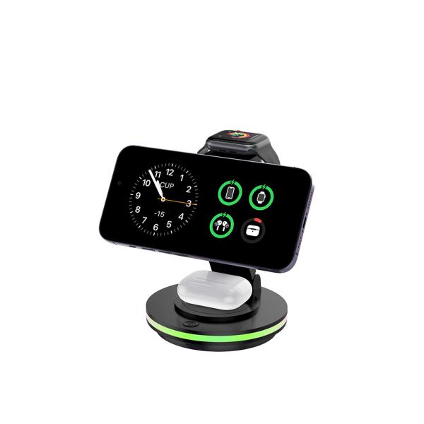 ABS PC Material Magnetic Wireless Charger for Fast Charging with Wireless