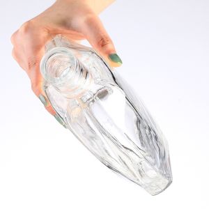 500ml 750ml Clear Liquor Glass Bottle for Brandy XO Whisky Custom Design and