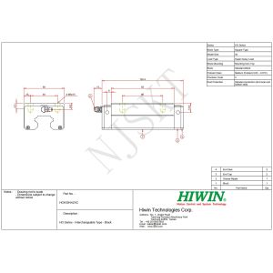 HIWIN HGH30HA Linear Guideway Linear Motion For Welding Machines