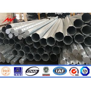 11.8m 1600 Dan Metal Power Pole For Transmission Line Project