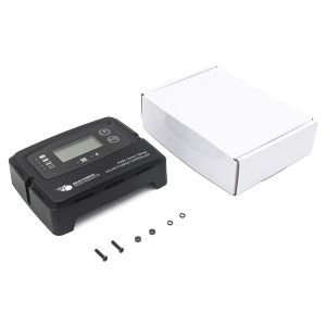 Cheap Black Digital Solar Charge Controller 15A with 5 Stage Charging and 50V Maximum Input Voltage for Lithium Battery for sale