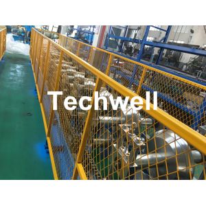 Steel Galvanized Ridge Cap Roll Forming Machine With Hydraulic Cutting For