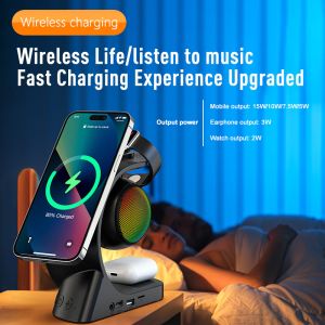 5W Output Power Magnetic Charging Station for iPhone Portable Speakers Earphone