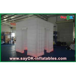 Advertising Booth Displays White Lighted Oxford Cloth Inflatable Photo Booth