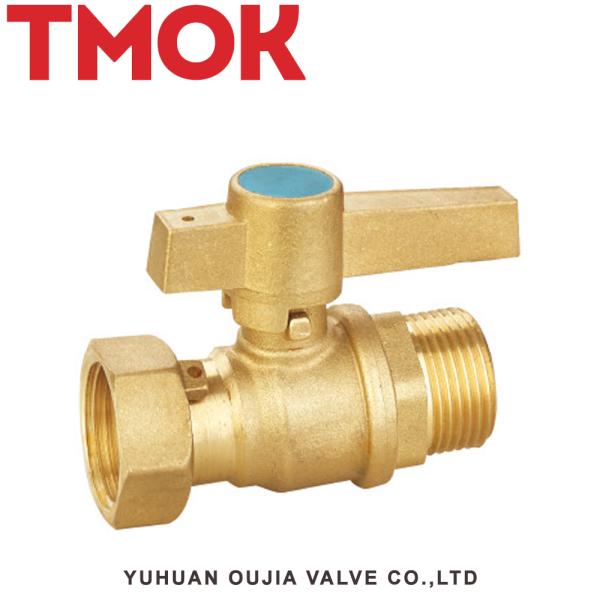 dn15 for multilayer pipe certificated brass color good sales butterfly handle internal thread active brass ball vavle