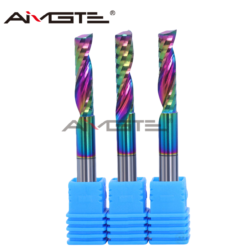 6mm DLC Coated Carbide End Mill Cutter with 0/-0.02mm Tolerance for CNC Routing