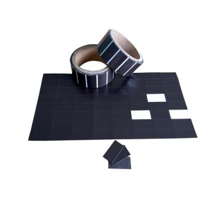 Custom Size Black Adhesive Magnetic Sheet Precut Magnetic Adhesive Tape