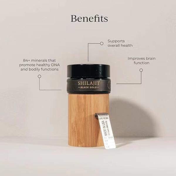 Factory price pure Shilajit Resin Support with Fulvic Acid Trace Minerals Original for supplement