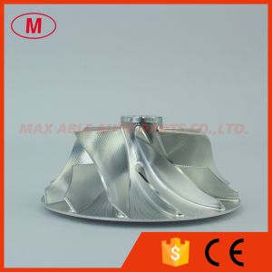 HE221W 4040574 43.45/61.00mm 6+6 blades Point milling turbo milling/aluminum 2618/billet compressor wheel for HMFP
