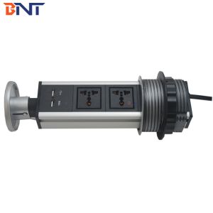 China Desktop Pop Up Power Outlet , Professional Pull Up Electrical Socket on sale