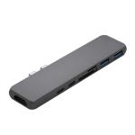7in1 USB-C Hub Dual Adapter Multiport Card Reader 4K Type-C For MacBook Pro Dual