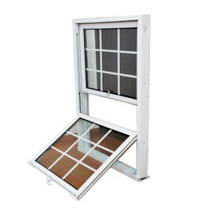 High Durability PVC Hung Windows Traditional  Double Hung Windows PVC