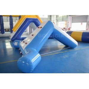 0.9mm Blue Color PVC Tarpaulin Swimming Pool Small Water Slide
