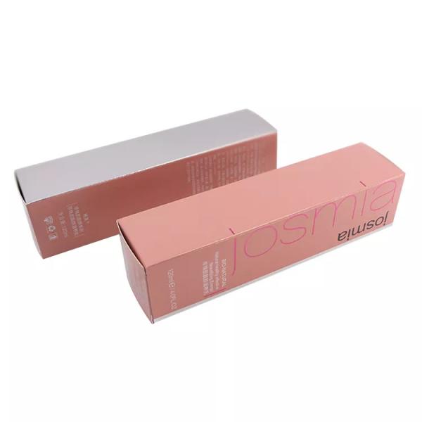 OEM 375gsm Silver Paper Cosmetic Packaging Boxes