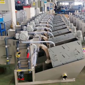 0.8t/H Screw Type Filter Press Sludge Dewatering Machine for Sewage
