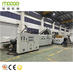 Plastic Pelletizing Extruder for HDPE, LDPE, LLDPE Rigid Flakes Recycling