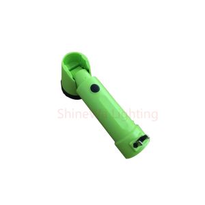 Green High Power Flashlight IP64 Weatherproof Rechargeable Muti Funtion
