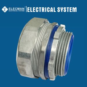 Zinc 1-1/2 Inch Straight Liquid Tight Connector For Flexible Conduit