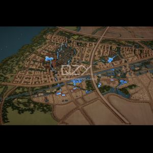 Cheap 1:1000 Urban Planning Model with Conceptual Minimalism Style and Handmade Craftsmanship for Display and Study for sale