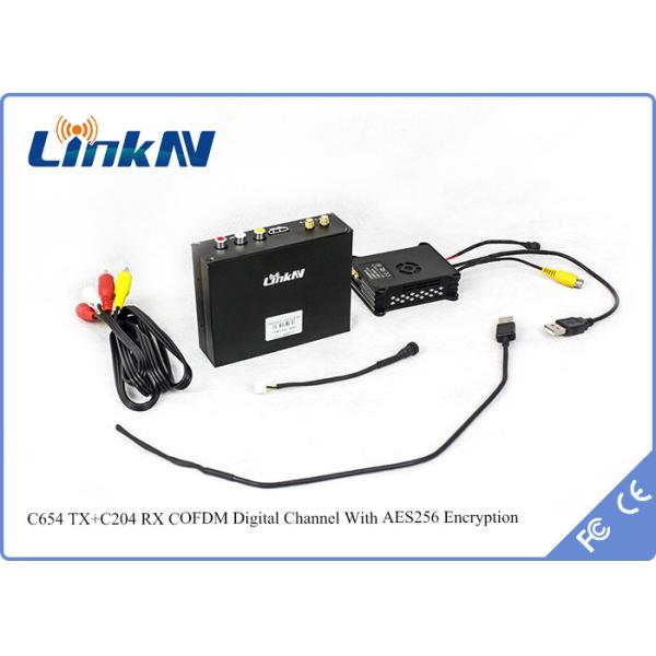 Quality 20KM COFDM QPSK UAV Drone Long Range Video Transmission With AES256 Encryption wholesale