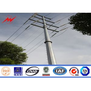 138kv 25ft Galvanized Electrical Power Pole For Overheadline Project