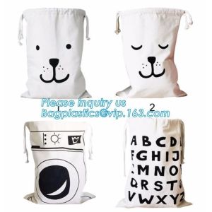 Wholesale promotional eco friendly custom printed logo plain canvas drawstring