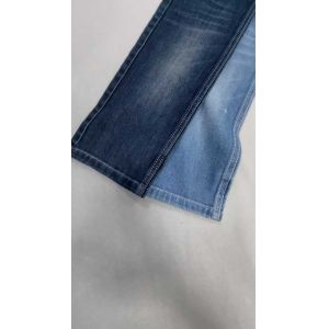 Cheap Low elastic siro 10.9oz Dark indigo with full width 188-190cm construction 7+7*7/30/75 Denim fabric JSD3443 for jeans for sale