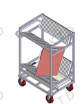 Plating/Dry Film/ENIG Process KUTED Transport Trolley II with 200kg Load Capacity