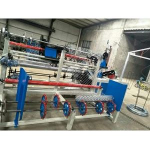 Fully Automatic Diamond Wire Mesh Chain Link Fence Netting Making Machine