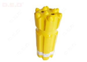 Cheap 13 Buttons Dome Flat Thread Button Bit , Button Drill Bit With Long Life for sale