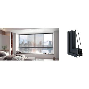 China GC90 Aluminum Frame Sliding Windows Anodized Commercial Aluminum Sliding Windows on sale