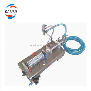 Thick Liquid Paste Pneumatic Filling Machine With Air Pressure Hopper 100-1000Ml