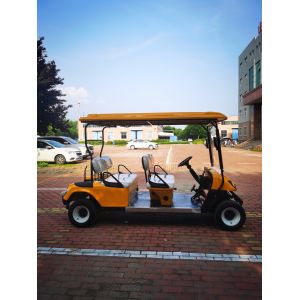 Logo Printing Customized 4 Seater Golf Cart 60 Volt Battery Powered Electric