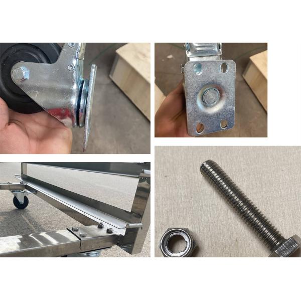 Customized 15 Layer Stainless Steel Rack Trolley Food Dehydrator Tray