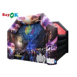 Air Inflatable Tent Garden 15x15ft Inflatable Disco Marquee With Speaker Light