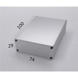 Anodized Black Width 74*29*100mm Aluminum Project Box Enclosure