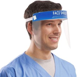 Anti Fog Clear Splash Face Shield , Disposable Plastic Face Shield